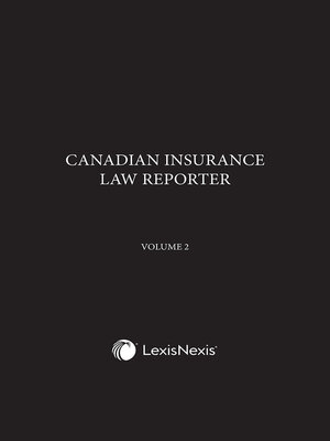 cover image of Canadian Insurance Law Reporter